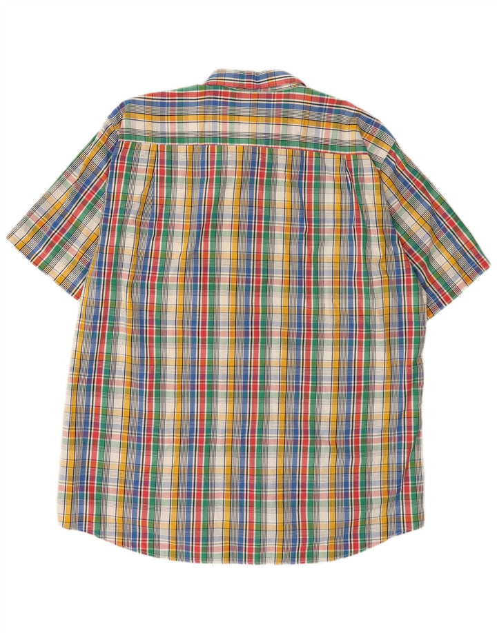 Cămașă cu mânecă scurtă pentru bărbați Levi's XL, bumbac cu carouri multicolore
