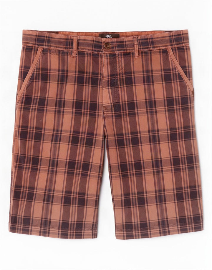 Pantaloni scurți chino obișnuiți pentru bărbați Timberland W36, maro, bumbac carouri