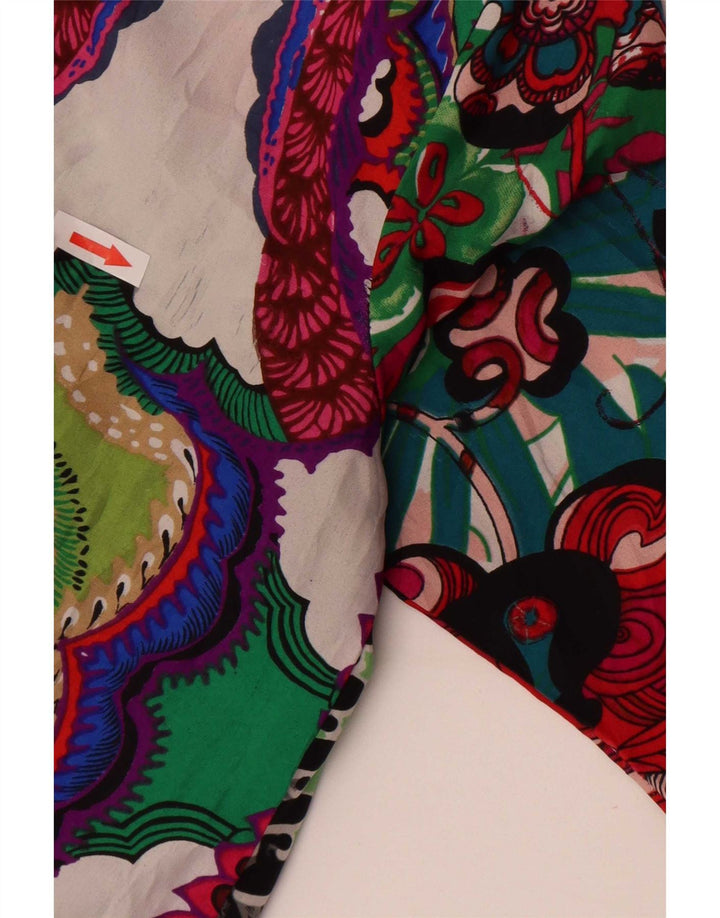 Bluză cămașă pulover pentru femei Desigual UK 10, patchwork multicolor mic