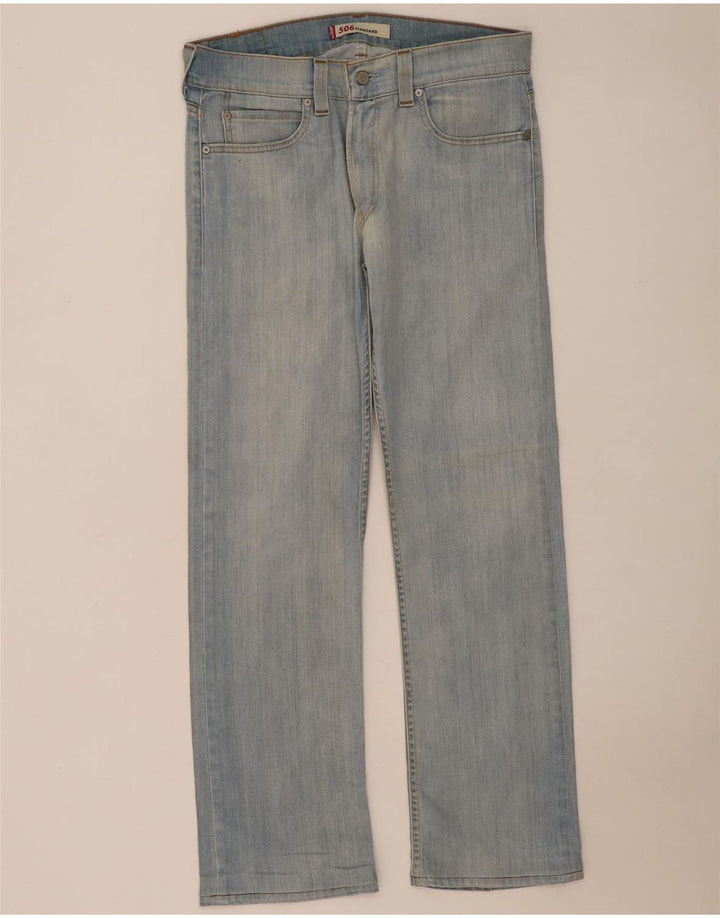 Blugi drepti 506 pentru femei Levi's W34 L32 Bumbac albastru