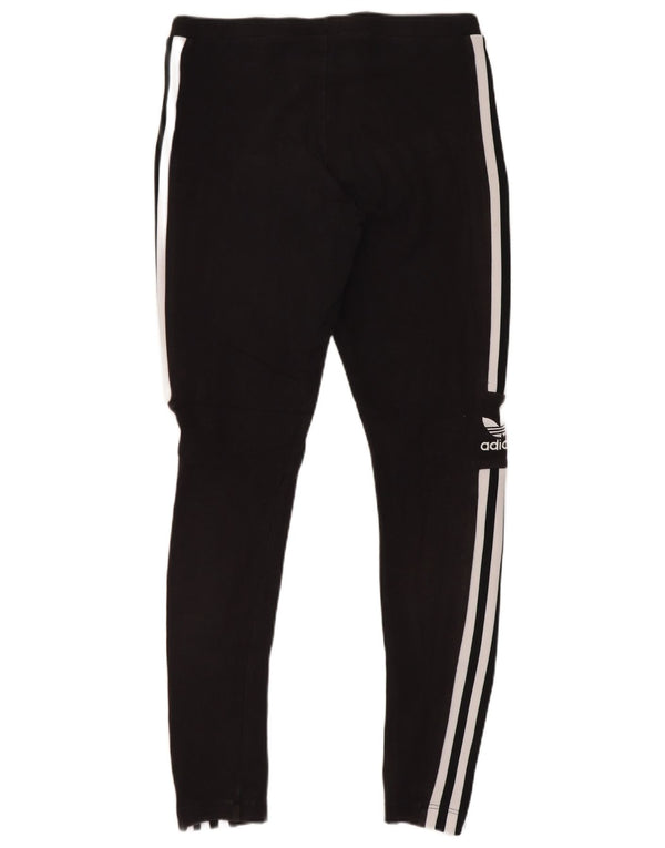 Leggings cu grafic pentru femei Adidas UK 10 Sporturi mici din bumbac negru