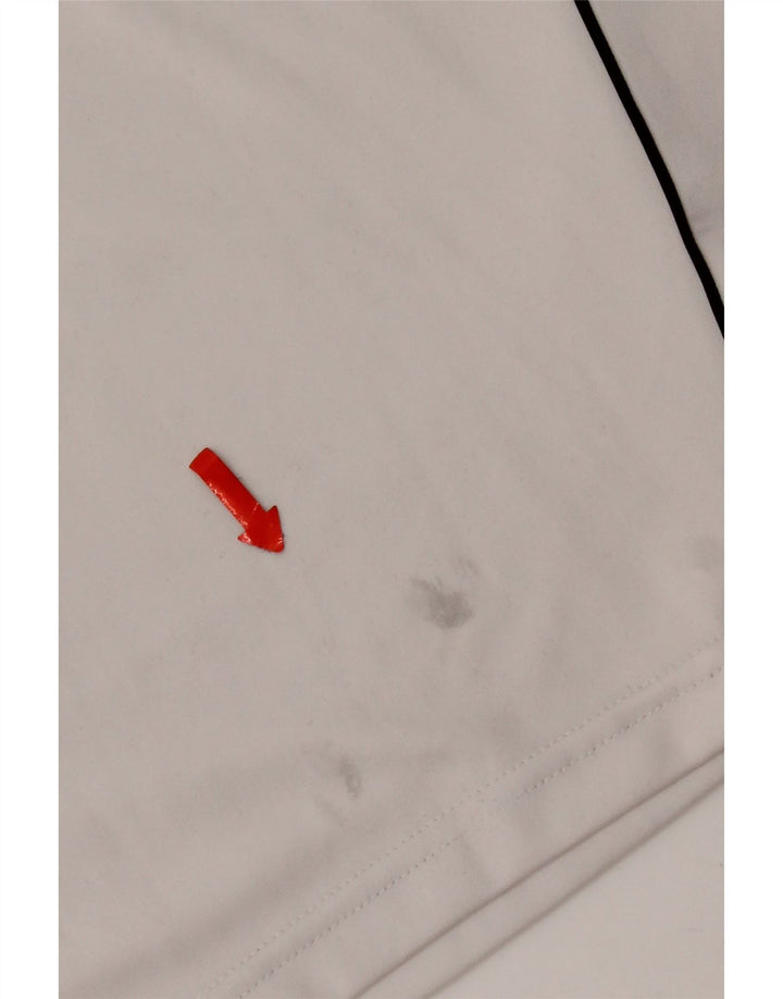 Tricou Adidas Climalite pentru bărbați Top mic poliester alb