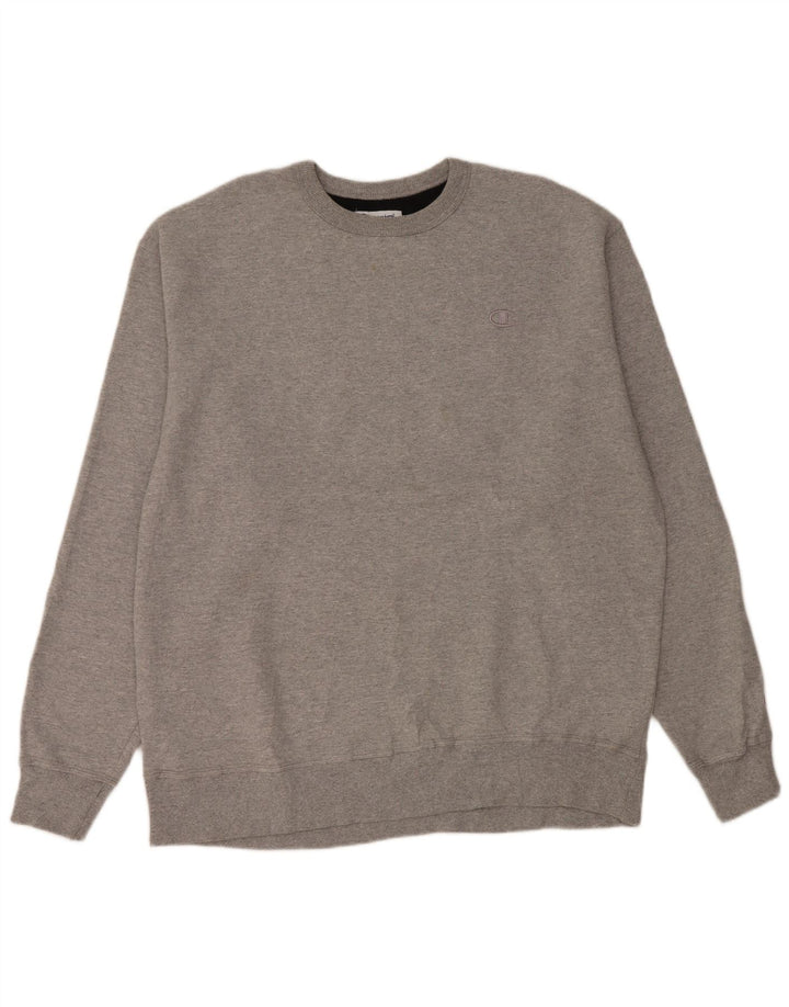 CHAMPION Mens Sweatshirt Jumper XL Grey Cotton