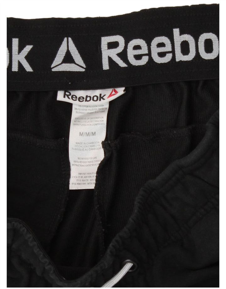 Pantaloni scurți sport Reebok pentru bărbați, bumbac mediu negru