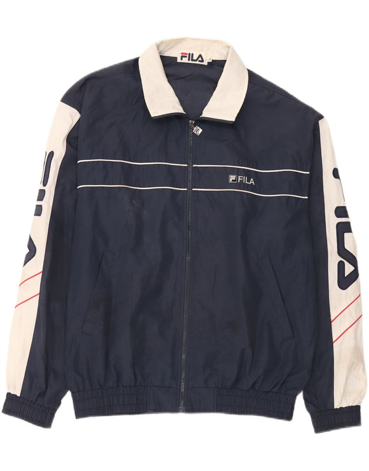 Jachetă de trening Fila pentru bărbați, XL, albastru bleumarin, color block