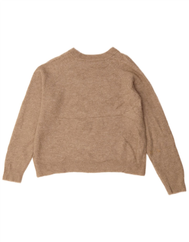 Pulover pentru damă Zara, cu gât de barcă, UK 14 Medium Bej Poliamidă