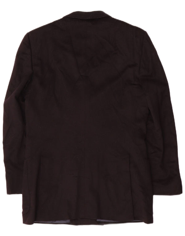 Jachetă Valentino pentru bărbați cu două pieptări IT 46 Lână virgină neagră mică