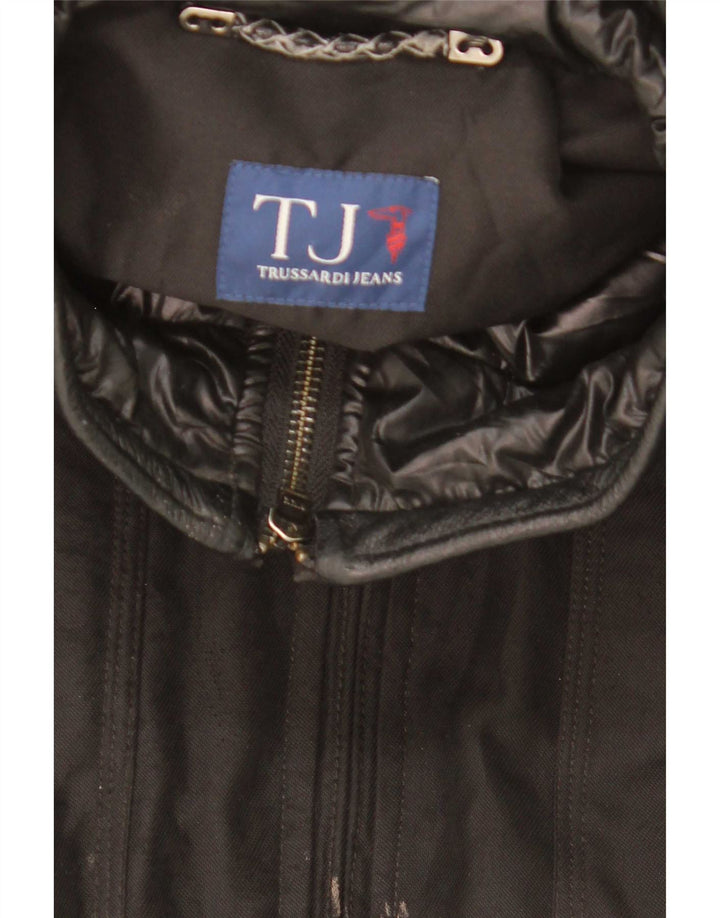 Jachetă bomber căptușită pentru bărbați Trussardi IT 52 XL Poliester negru