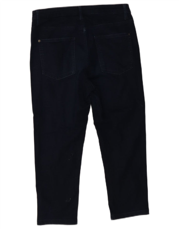 Blugi tăiați pentru femei Marks & Spencer UK 12 Medium W32 L21 Bleumarin Bumbac