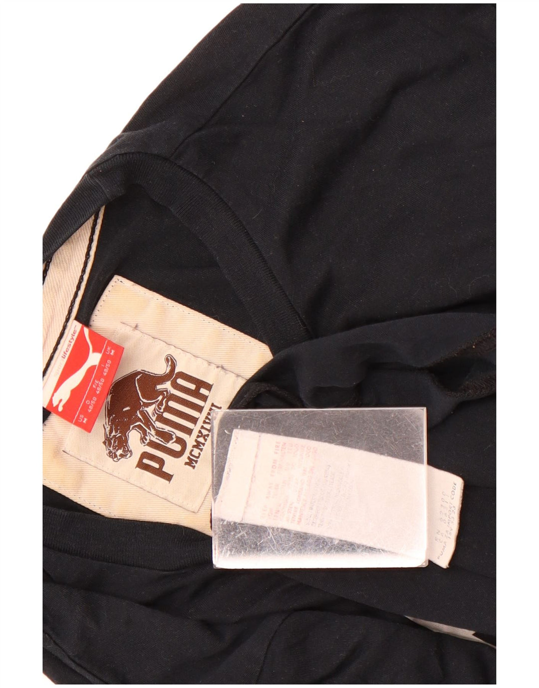 Tricou grafic Puma pentru bărbați Top mediu negru bumbac