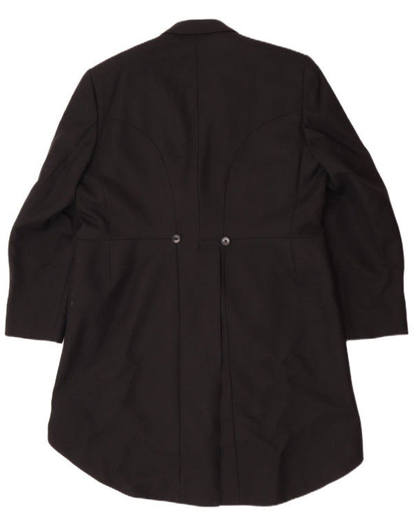 Jachetă pentru bărbați Magee Frac cu 1 nasture UK 40 Lână nouă neagră mare