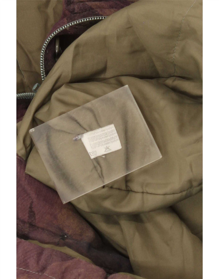Jachetă vintage pentru femei, cu model abstract, ruptură de vânt UK 20 2XL, multicoloră