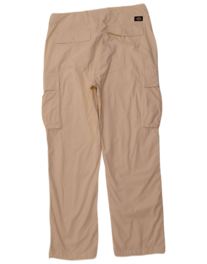 Pantaloni cargo drepti pentru bărbați DICKIES L34 L32 bumbac alb