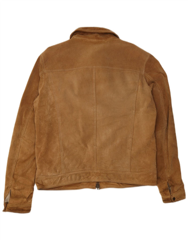 Jachetă Bomber de piele intoarsa pentru barbati Conbipel IT 54 XL piele bej
