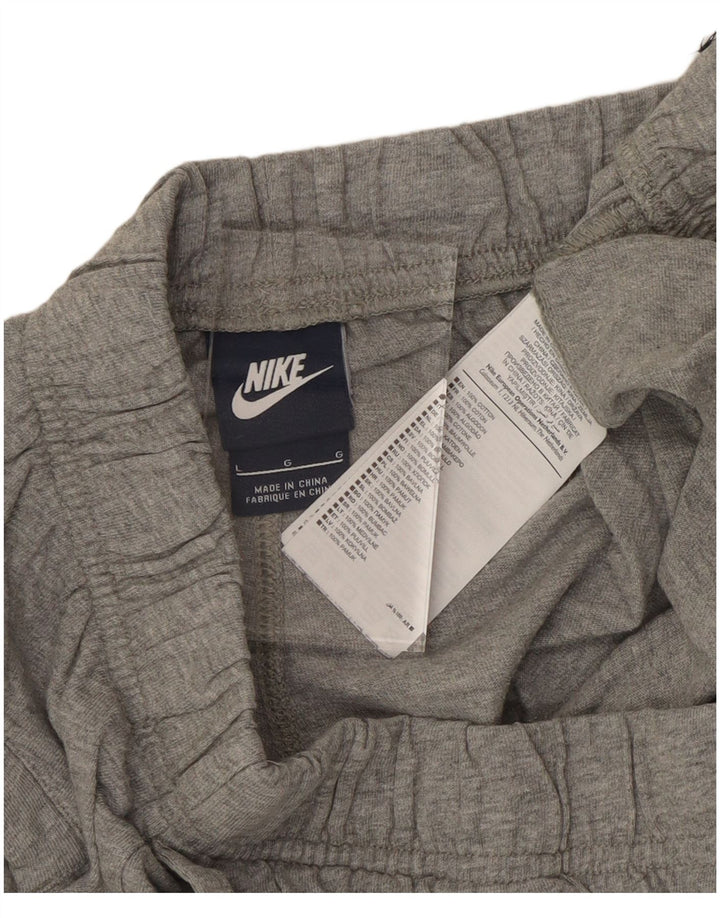 Pantaloni scurți sport NIKE pentru bărbați, mari, gri, bumbac