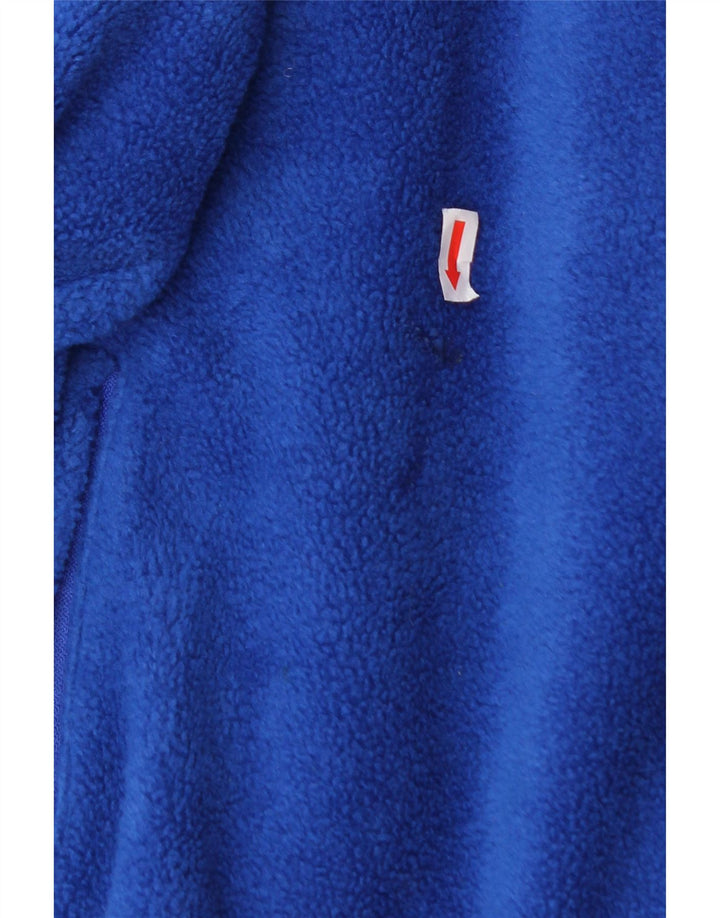 GIANNI Mens Loose Fit Fleece Jacket UK 44 2XL Blue Polyester Vintage Gianni and Second-Hand Gianni from Messina Hembry 
