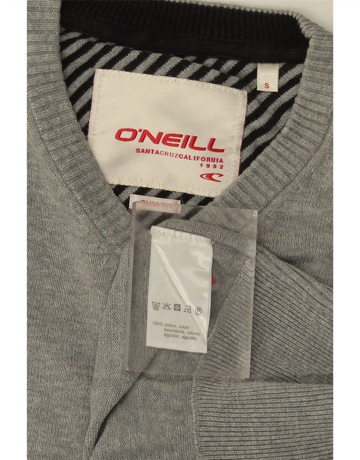Pulover O'Neill pentru bărbați, cu decolteu în V, bumbac mic, gri