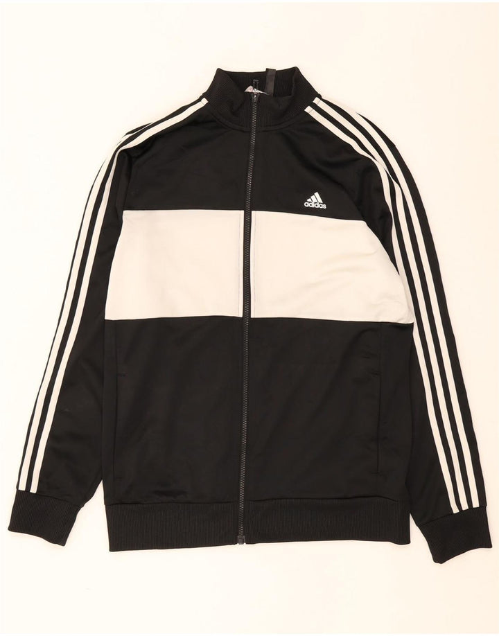 Jachetă de trening pentru băieți Adidas 15-16 ani, negru, poliester