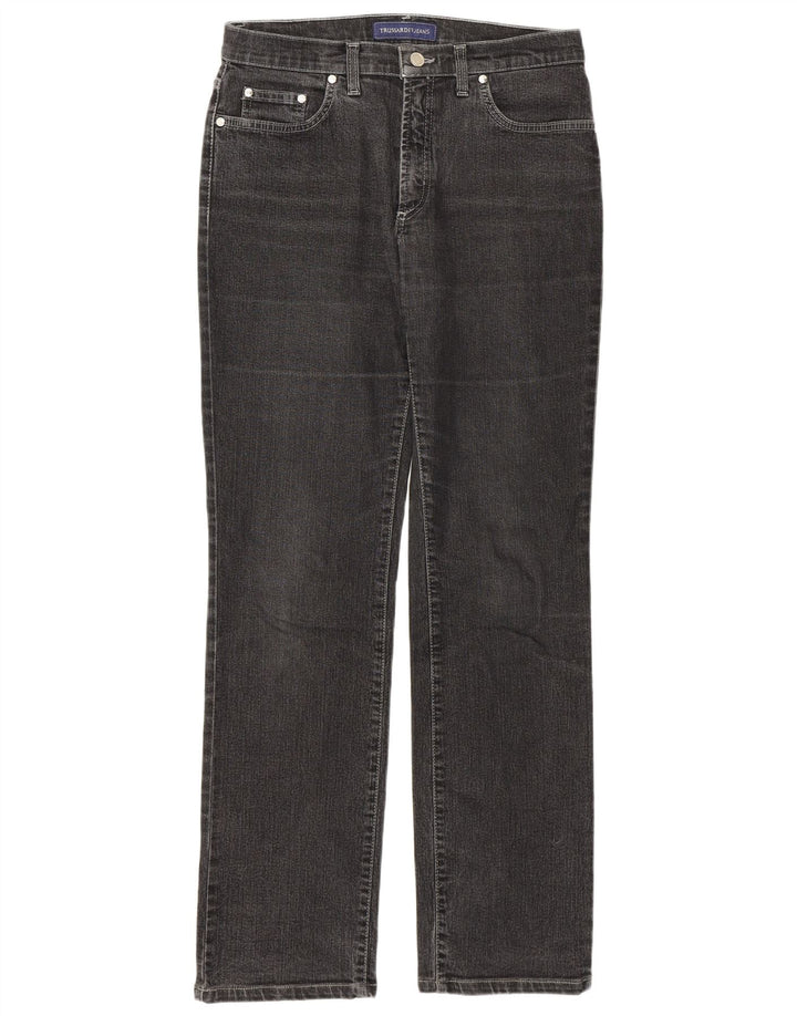 Blugi drepti pentru femei Trussardi W29 L31 bumbac gri