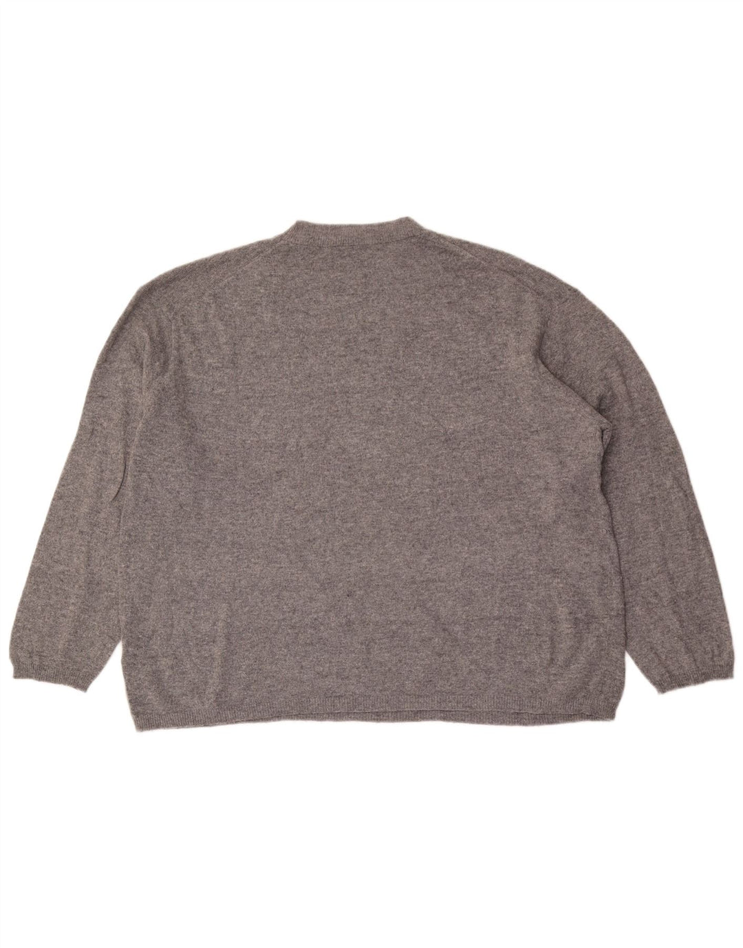 Pulover supradimensionat pentru femei Zara, cu gâtul turn, UK 16, lână mare, gri