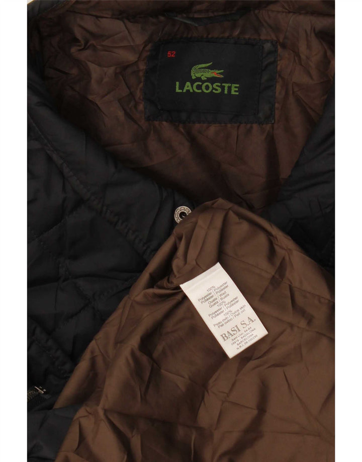 Jachetă matlasată Lacoste pentru bărbați, IT 52 XL, poliester bleumarin