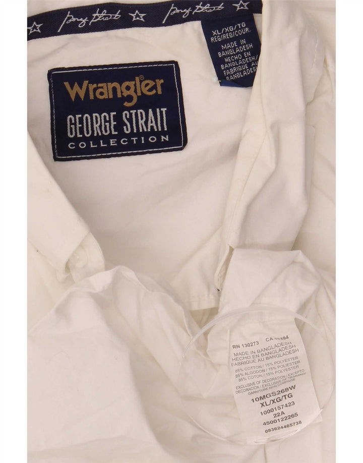 Cămașă pentru bărbați Wrangler XL Bumbac alb