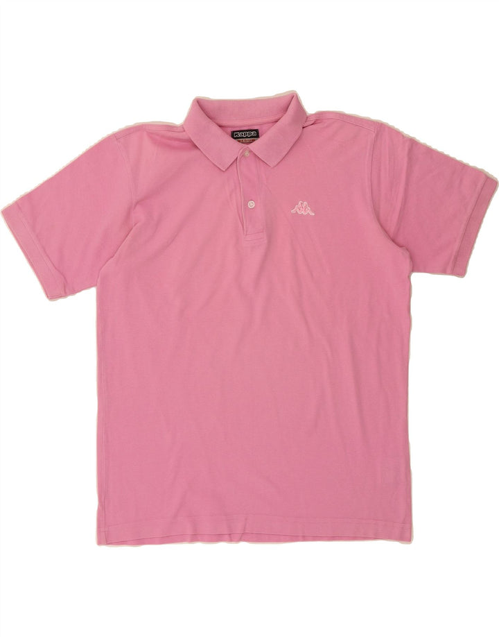 KAPPA Mens Polo Shirt Medium Pink Cotton Vintage Kappa and Second-Hand Kappa from Messina Hembry 