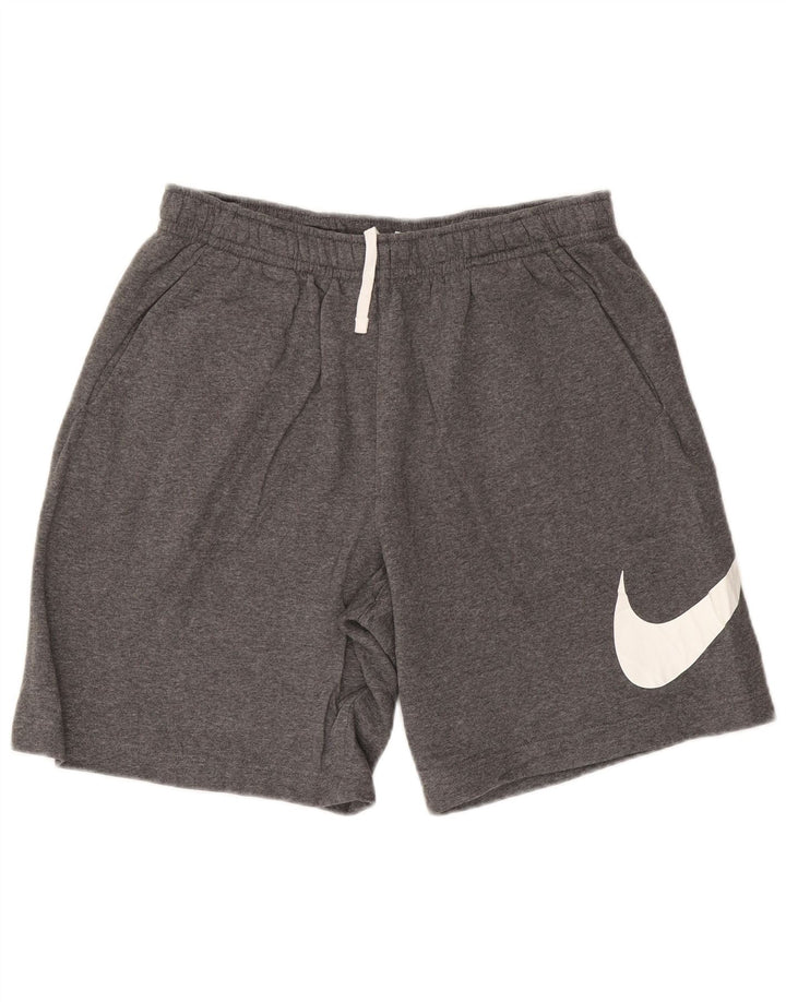 Pantaloni scurți sport grafic NIKE pentru bărbați, mari, gri
