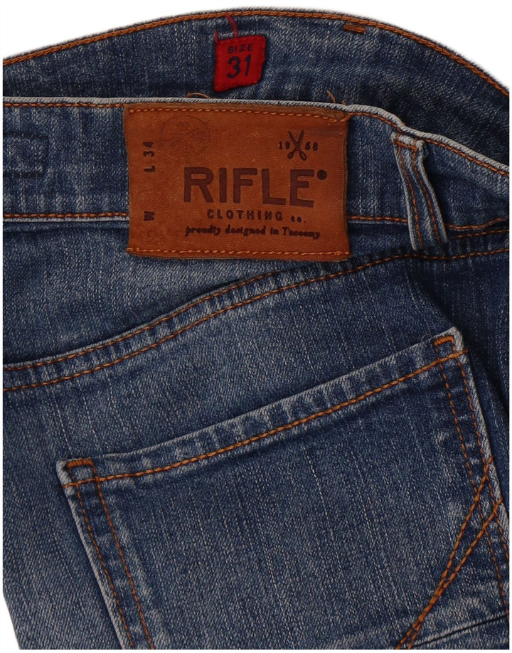Pantaloni scurți din denim pentru bărbați Rifle W31 Medium Blue