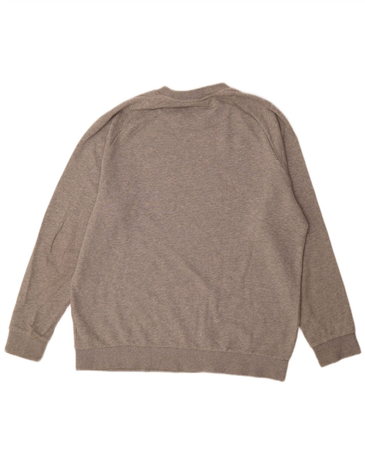 Hanorac grafic pentru bărbați Adidas Jumper XL bumbac gri