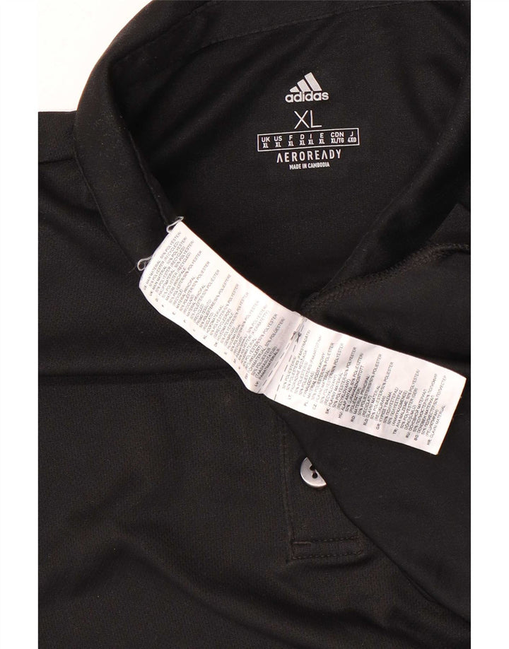 Tricou polo Adidas Aeroready pentru bărbați XL, poliester negru
