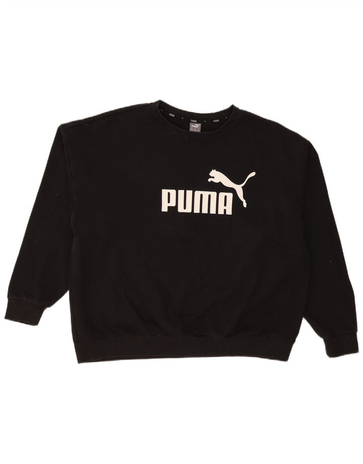 Pulover grafic pentru bărbați Puma, 3XL, bumbac negru
