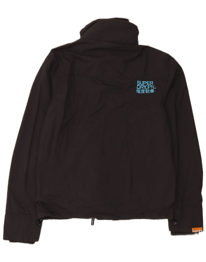 SUPERDRY Jachetă Windbreaker supradimensionată pentru femei UK 14 Medium Black