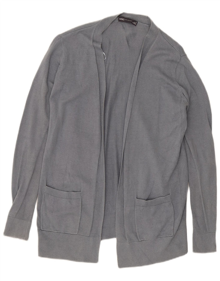 Pulover cardigan deschis pentru femei Marks & Spencer UK 12 bumbac gri mediu