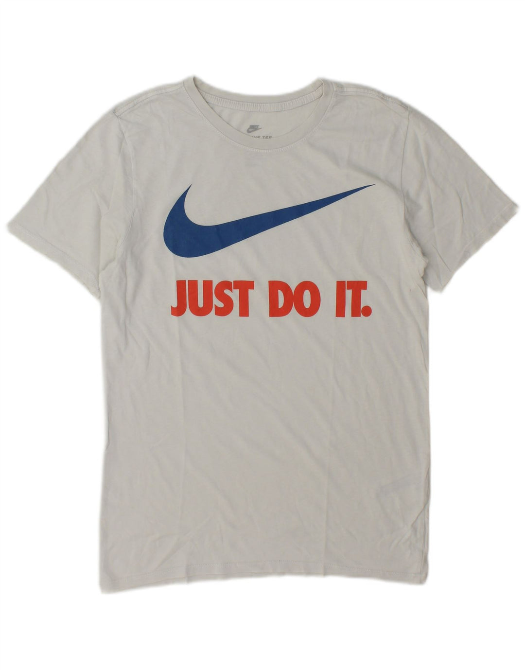 Tricou grafic Nike pentru bărbați, cu croială atletică, top mic, alb, bumbac