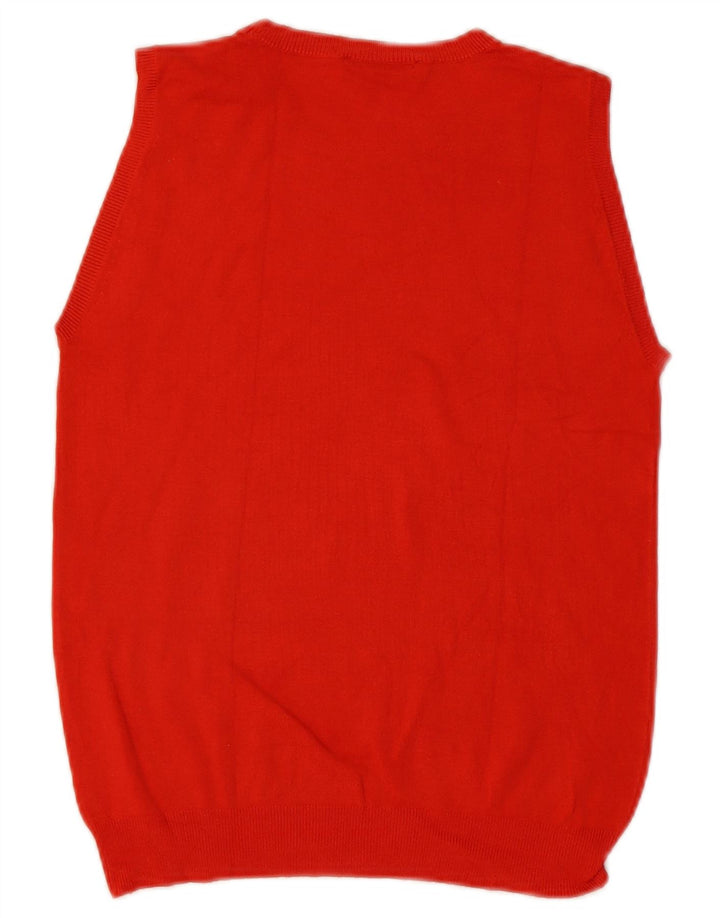Vesta Zara Femei Tank Top UK 14 Large Red