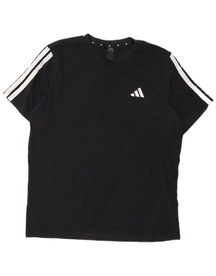 Tricou pentru bărbați Adidas Top mare, negru, bumbac