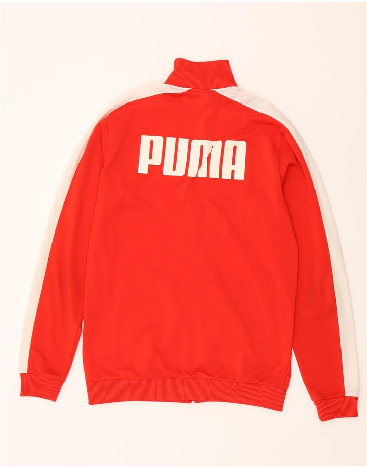 Jachetă de trening cu grafic Puma pentru băieți, 15-16 ani, roșu colorblock