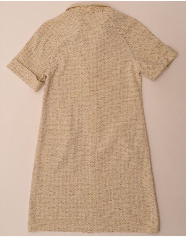 Rochie de damă de epocă Shift UK 14 Medium Bej Pete