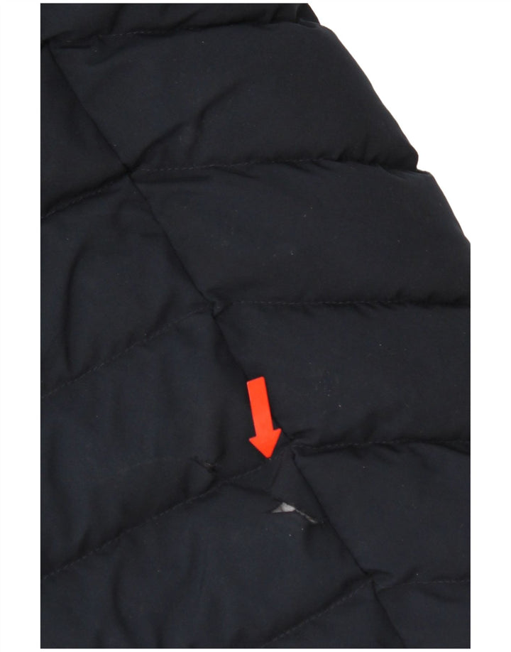 Palton căptușit cu glugă Superdry pentru femei UK 10 mic, albastru bleumarin, poliester