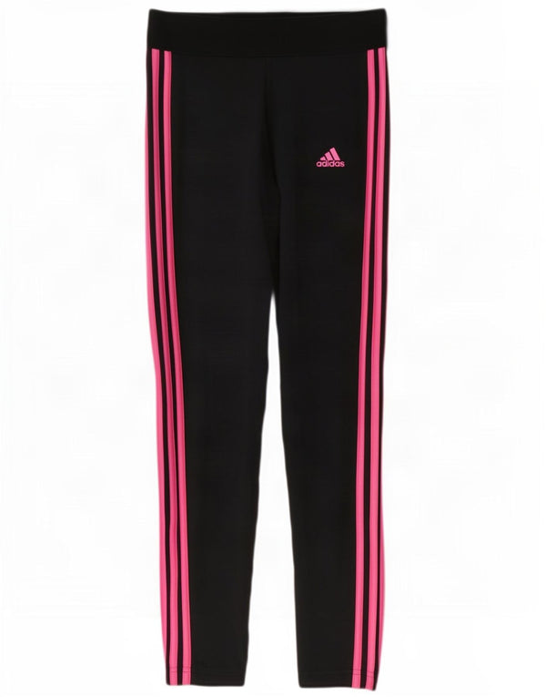 Leggings pentru femei Adidas UK 8/10, bumbac negru mic