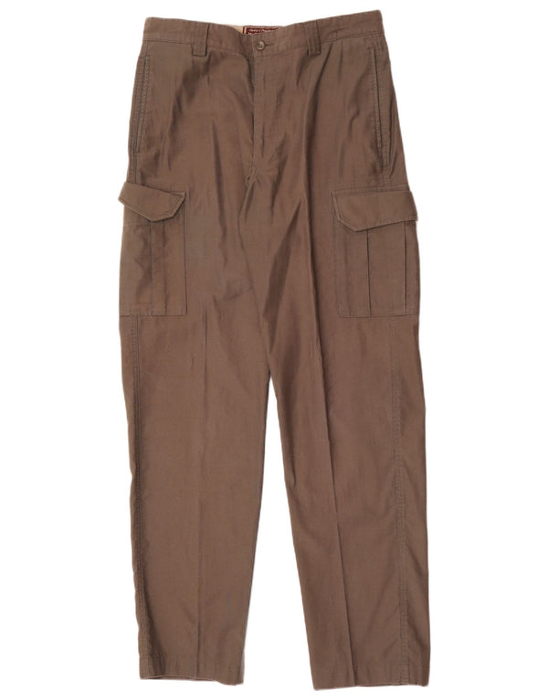 Pantaloni cargo drepti pentru bărbați Marlboro Classics EU 48 Medium W32 L33 Maro