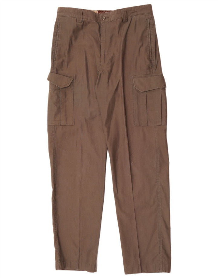 Pantaloni cargo drepti pentru bărbați Marlboro Classics EU 48 Medium W32 L33 Maro