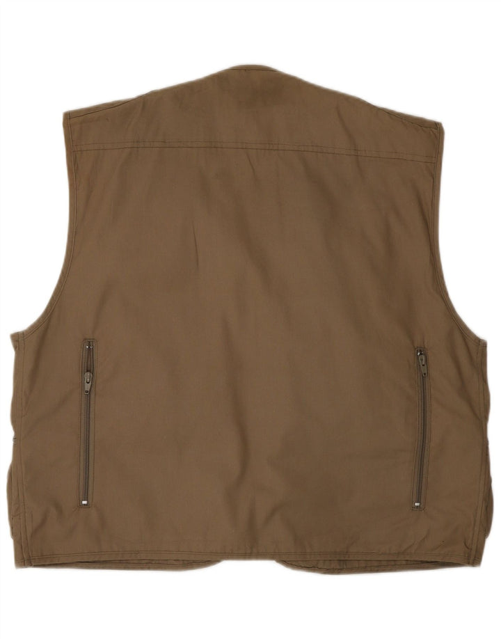 Gilet vintage pentru bărbați, UK 42 XL, bumbac maro