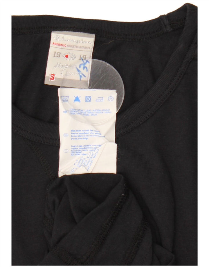 Tricou grafic CHAMPION Heritage Classics pentru femei Top UK 10 Small Black