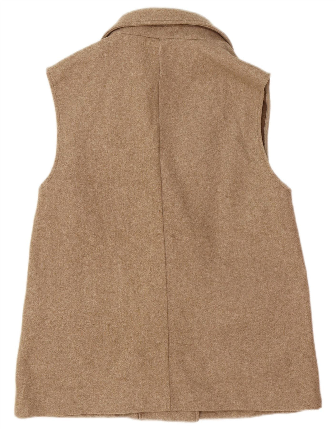 Gilet pentru femei Zara, cu două piept, utilitar UK 12 Medium Bej Poliester