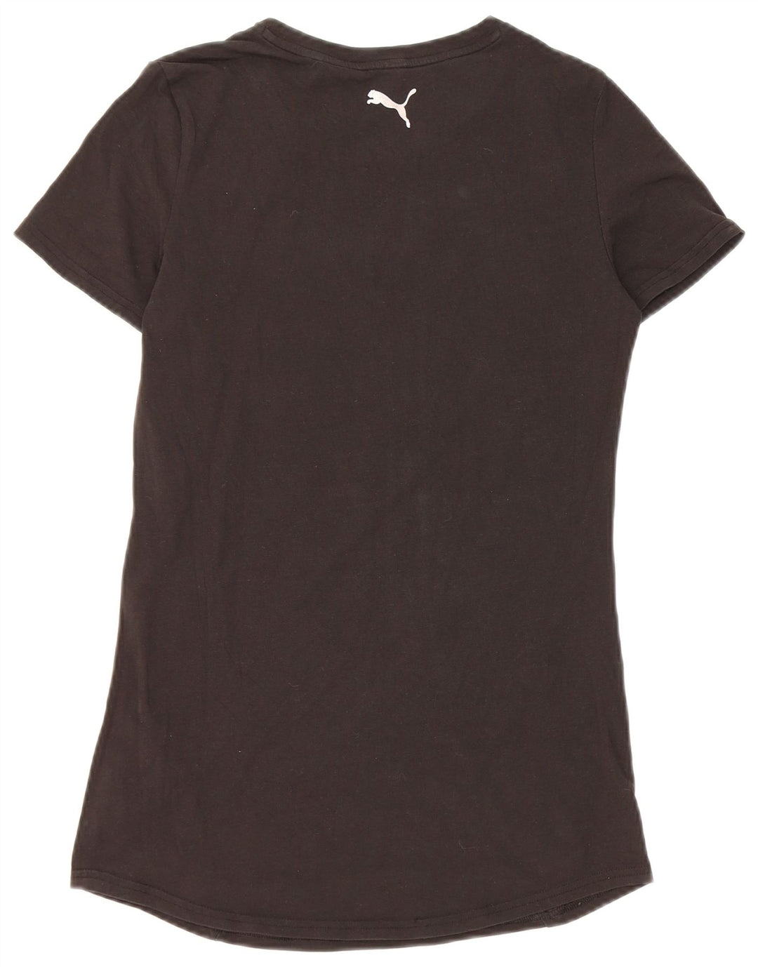 Tricou cu grafic Puma pentru femei Crop Top UK 12 Medium Black