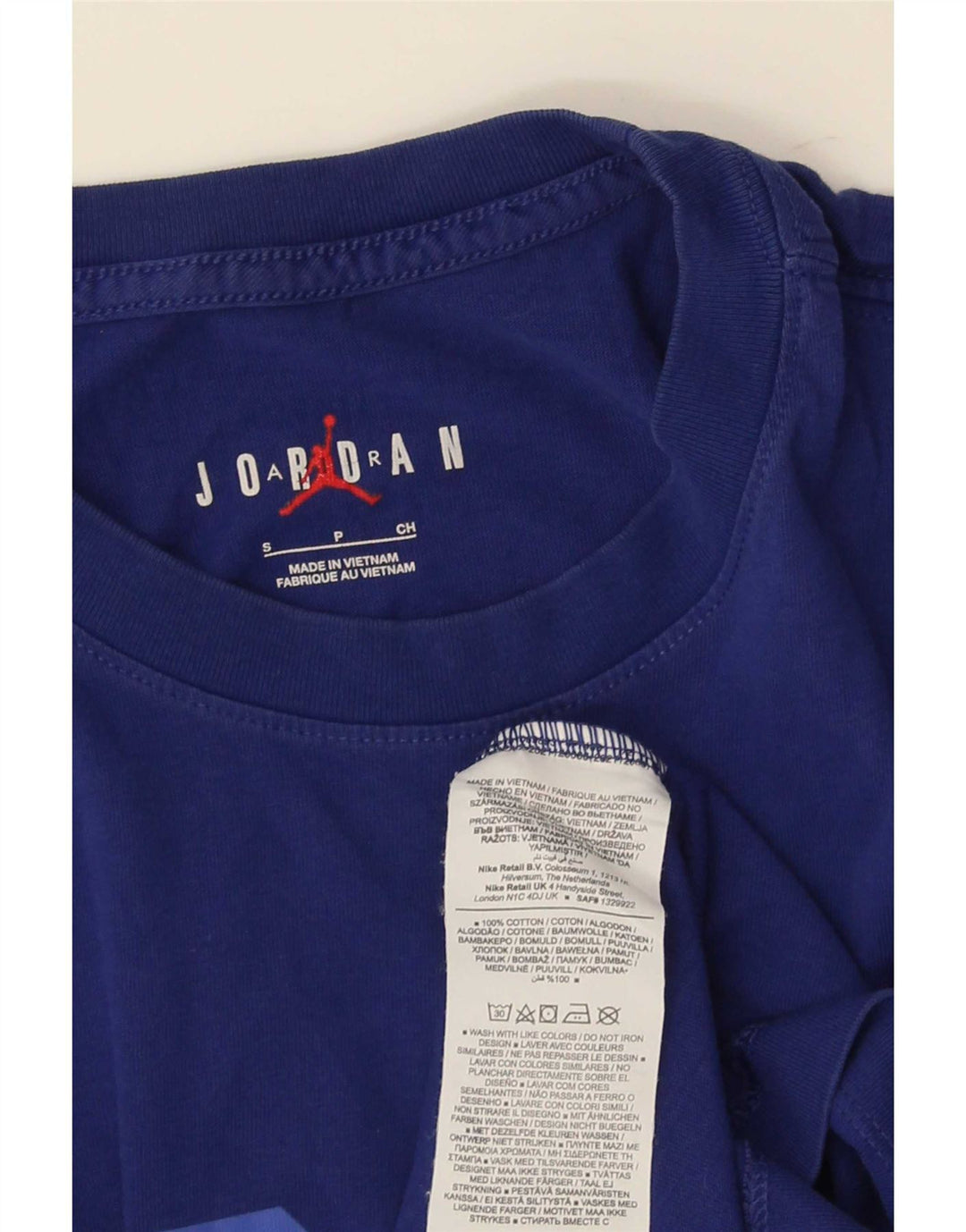 Tricou grafic Nike pentru bărbați Top mic, albastru, bumbac