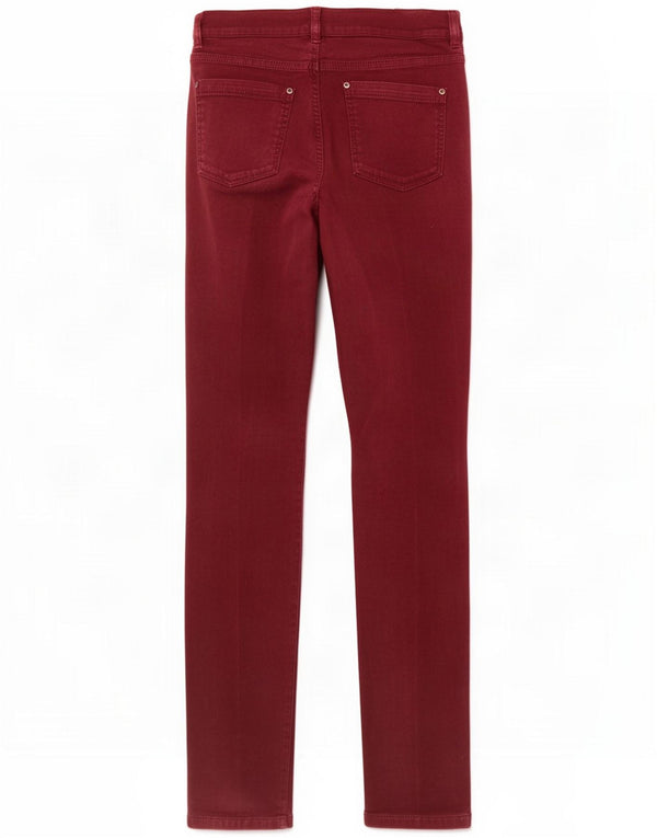 Blugi skinny pentru femei Oasis W28 L32 bumbac burgundy