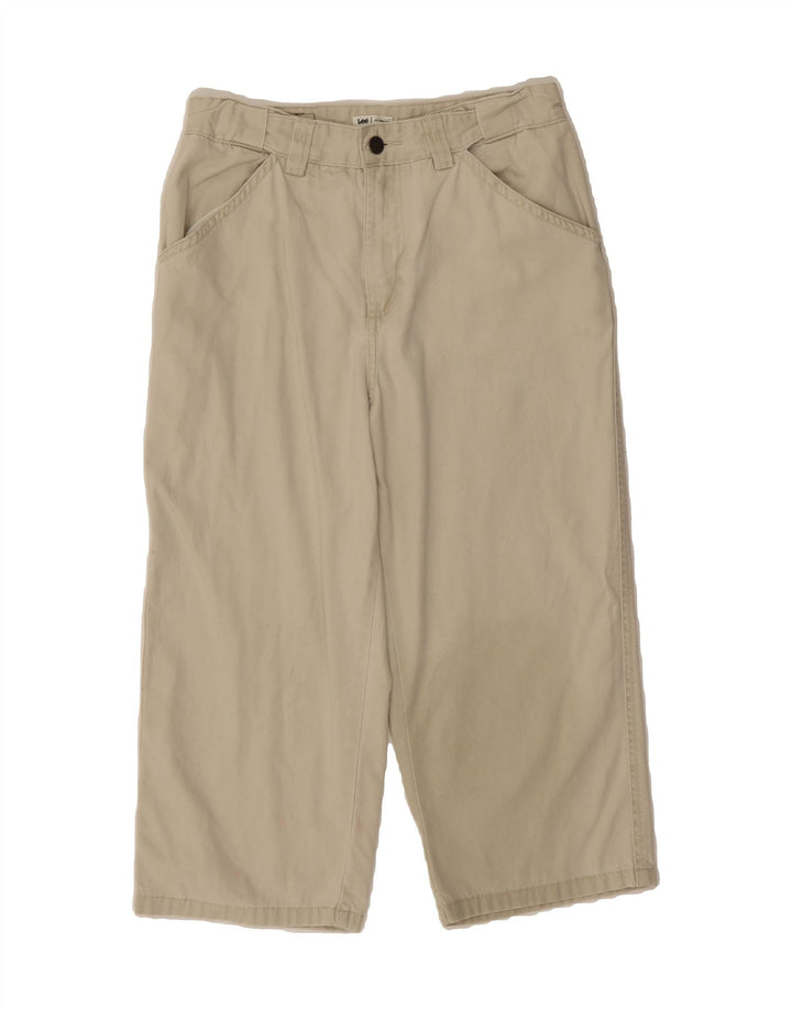 LEE Womens Capri Cargo Trousers US 8 Medium W30 L20 Beige Cotton Vintage Lee and Second-Hand Lee from Messina Hembry 